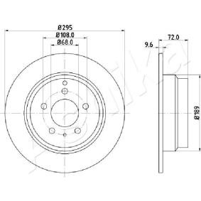 Achetez des Disque de frein ASHIKA 61-00-0319 à prix pour 35,59 €