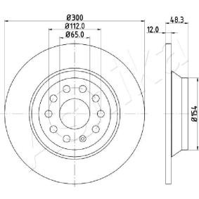 Achetez des Disque de frein ASHIKA 61-00-0920 à prix pour 50,49 €