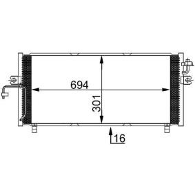 Köp Kondensor, klimatanläggning av MAHLE ORIGINAL AC 247 000S till det låga priset 1549,56 kr