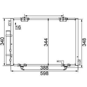 Klimakondensator von MAHLE ORIGINAL AC 260 000S