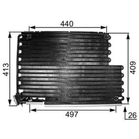 Köp Kondensor, klimatanläggning av MAHLE ORIGINAL AC 343 000S till det låga priset 1209,16 kr