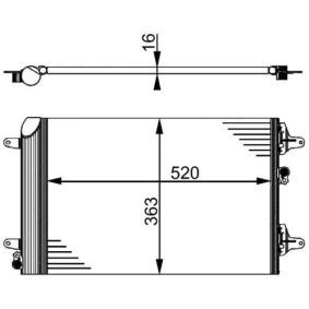 Klimakondensator von MAHLE ORIGINAL AC 358 000S