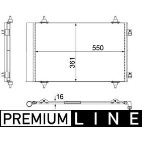 Köp Kondensor, klimatanläggning av MAHLE ORIGINAL AC 487 000P till det låga priset 3271,92 kr