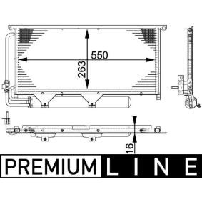 Köp Kondensor, klimatanläggning av MAHLE ORIGINAL AC 663 000P till det låga priset 2542,41 kr