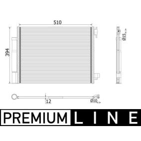 Köp Kondensor, klimatanläggning av MAHLE ORIGINAL AC 73 000P till det låga priset 2249,25 kr