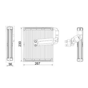 Compre Evaporador, ar condicionado da MAHLE ORIGINAL AE 26 000P a um preço baixo por 327,06 €