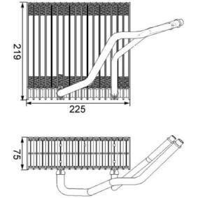 Acquista Evaporatore climatizzatore da MAHLE ORIGINAL AE 38 000S a buon mercato per soli 76,58 €