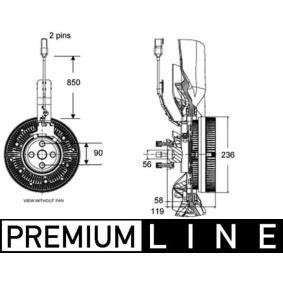 Compre Embraiagem, ventilador do radiador da MAHLE ORIGINAL CFC 139 000P a um preço baixo por 411,01 €