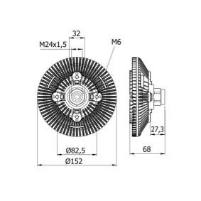 Kjøp Clutch, kjølevifte av MAHLE ORIGINAL CFC 77 000S til den lave prisen 1826,88 NOK