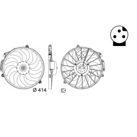 Kühlerlüfter für BMW von MAHLE ORIGINAL