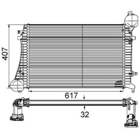 Kjøp Intercooler av MAHLE ORIGINAL CI 164 000P til den lave prisen 2319,92 NOK