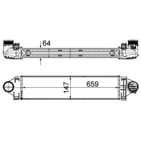 Kjøp Intercooler av MAHLE ORIGINAL CI 502 000S til den lave prisen 2038,38 NOK