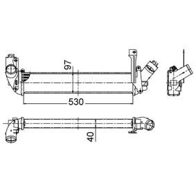 Kjøp Intercooler av MAHLE ORIGINAL CI 506 000S til den lave prisen 1878,85 NOK