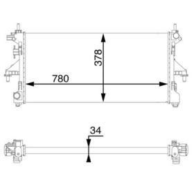 Achetez des Radiateur du moteur MAHLE ORIGINAL CR 1069 000S à prix pour 157,67 €