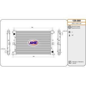 Comprar Radiador, refrigeración del motor de AHE 129.080 a bajo precio de 244,11 €