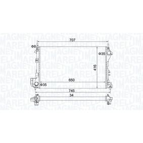 Achetez des Radiateur du moteur MAGNETI MARELLI 350213195700 à prix pour 63,00 €