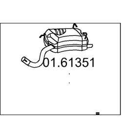 Endschalldämpfer 01.61351 FIAT FREEMONT von MTS