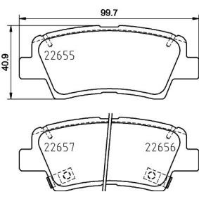 Köp Bromsbelägg av HELLA 8DB 355 031-681 till det låga priset 709,42 kr