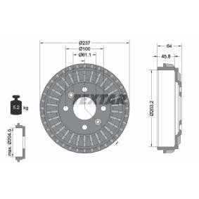 Bremstrommel von TEXTAR 94046200