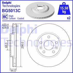 Compre Disco de travão da DELPHI BG5013C a um preço baixo por 58,88 €