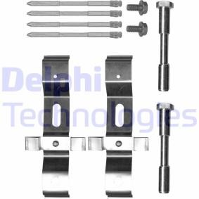 Compre Kit de acessórios, pastilhas de travão da DELPHI LX0718 a um preço baixo por 28,04 €