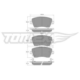 Köp Bromsbelägg av TOMEX brakes TX 14-161 till det låga priset 544,86 kr