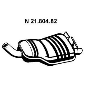 Compre Panela de escape traseira da VEGAZ BS-414 a um preço baixo por 363,43 €