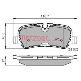 Bremsbeläge 1170877 von METZGER günstig für 37,69 € online kaufen