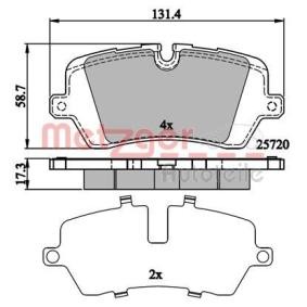 Bremsbeläge 1170902 von METZGER günstig für 32,58 € online kaufen