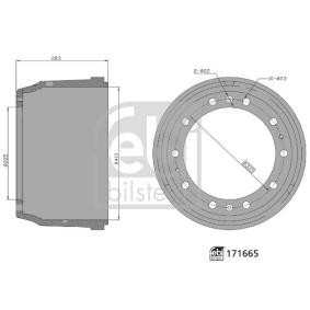 Acquista Tamburo freno da FEBI BILSTEIN 171665 a buon mercato per soli 148,65 €