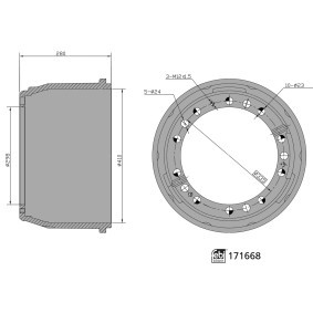Acquista Tamburo freno da FEBI BILSTEIN 171668 a buon mercato per soli 120,76 €