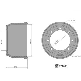 Acquista Tamburo freno da FEBI BILSTEIN 171671 a buon mercato per soli 116,69 €