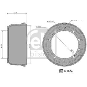 Acquista Tamburo freno da FEBI BILSTEIN 171674 a buon mercato per soli 106,76 €