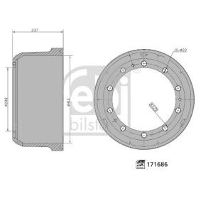 Acquista Tamburo freno da FEBI BILSTEIN 171686 a buon mercato per soli 128,77 €