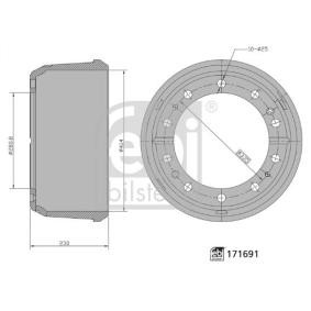 Acquista Tamburo freno da FEBI BILSTEIN 171691 a buon mercato per soli 116,69 €