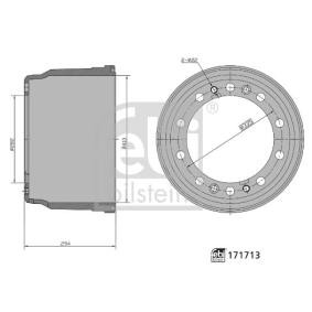 Acquista Tamburo freno da FEBI BILSTEIN 171713 a buon mercato per soli 154,61 €