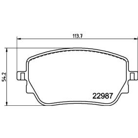 Bremsbeläge 8DB 355 039-231 für MERCEDES-BENZ