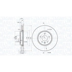 Comprar Disco de freno de MAGNETI MARELLI 360406155401 a bajo precio de 180,60 €