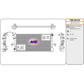 Achetez des Radiateur du moteur AHE 109.441/A à prix pour 187,84 €
