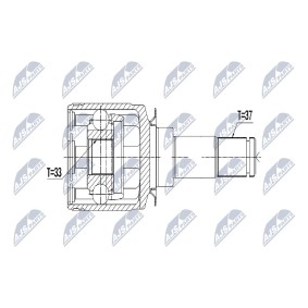 Comprar Juego de articulación, árbol de transmisión de NTY NPW-ME-053 a bajo precio de 71,73 €