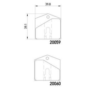 Comprar Juego de pastilla, freno de estacionamiento de disco de BREMBO P 36 004 a bajo precio de 79,45 €