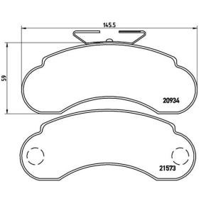 Comprar Juego de pastillas de freno de BREMBO P 50 021 a bajo precio de 37,19 €