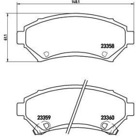 Köp Bromsbelägg av BREMBO P 59 028 till det låga priset 495,78 kr