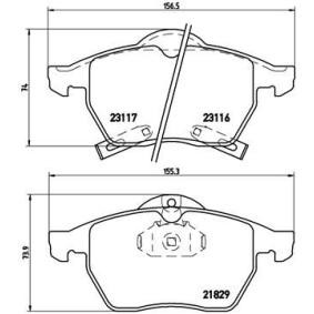 Köp Bromsbelägg av BREMBO P 59 029 till det låga priset 594,08 kr