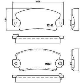 Köp Bromsbelägg av BREMBO P 68 004 till det låga priset 396,05 kr
