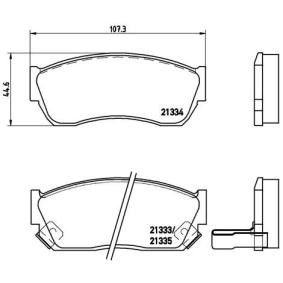 Köp Bromsbelägg av BREMBO P 79 005 till det låga priset 269,56 kr