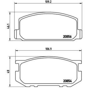 Köp Bromsbelägg av BREMBO P 83 005 till det låga priset 680,04 kr