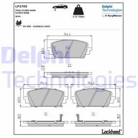 Compre Pastilhas de travão da DELPHI LP3705 a um preço baixo por 68,18 €