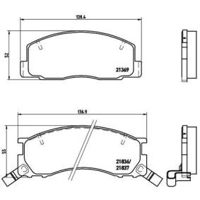 Köp Bromsbelägg av BREMBO P 83 029 till det låga priset 478,58 kr