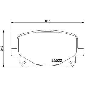Köp Bromsbelägg av BREMBO P 83 100 till det låga priset 406,30 kr
